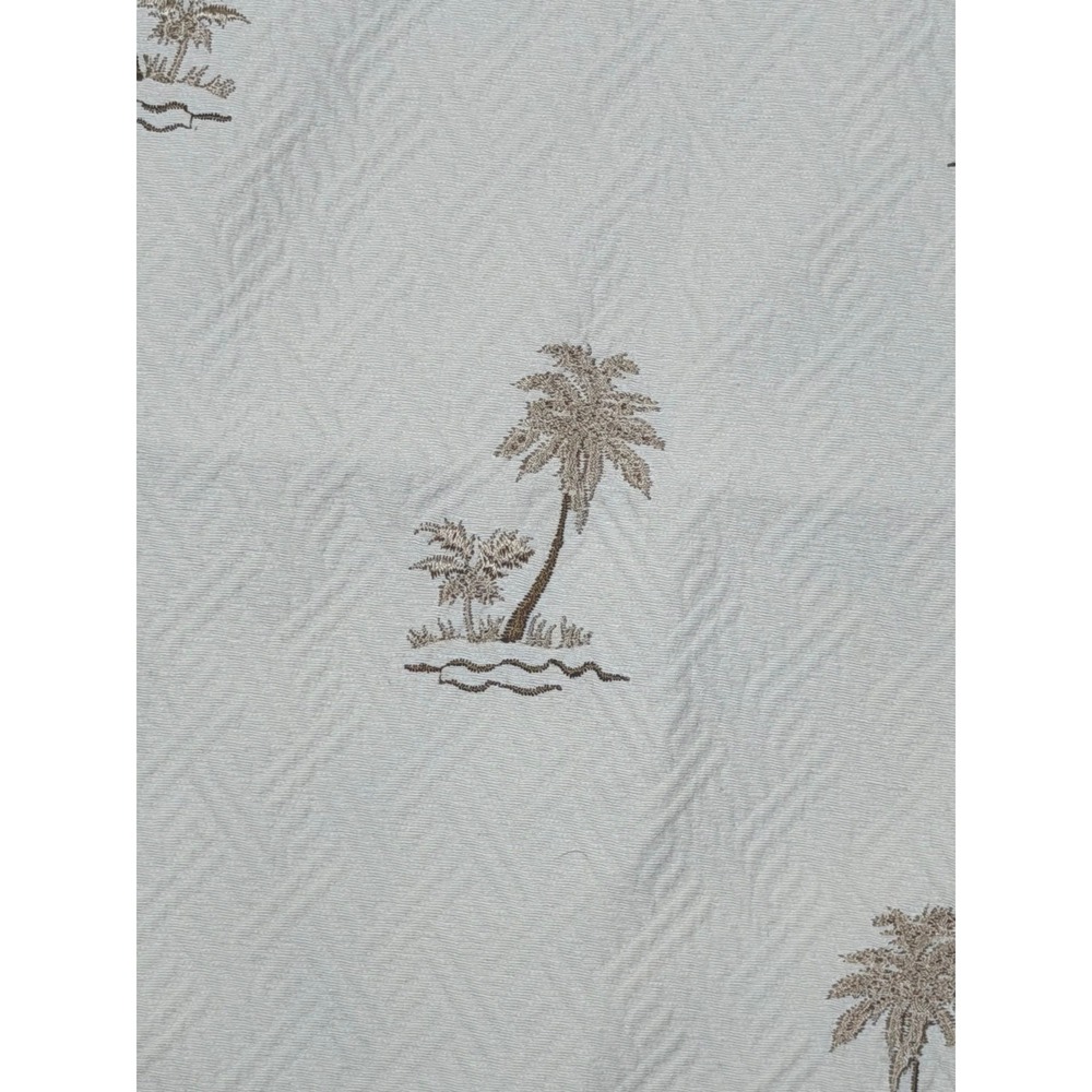 Palm Tree Home Decor Fabric 56"x76" Cream Tropical Beach Coastal Decor